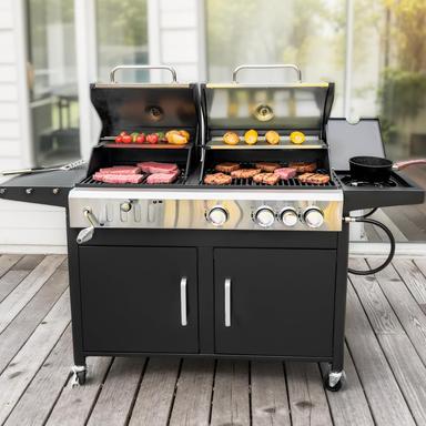 combination grills gas and charcoal