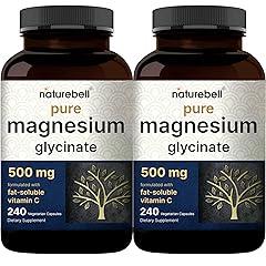 NatureBell Magnesium Glycinate 500mg, 480 Count