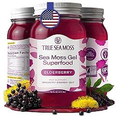 TrueSeaMoss Elderberry Irish Sea Moss Gel 16 Fl Oz
