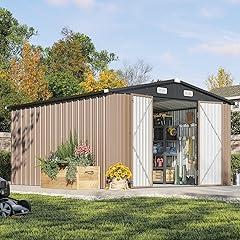 Aoxun Outdoor Storage Shed 10x12FT