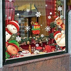 XIMISHOP Christmas Snowflake Window Clings Stickers