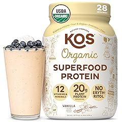 KOS Vegan Protein Powder Vanilla USDA Organic