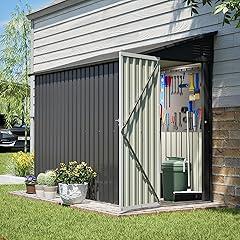 YOPTO 4x8 FT Lean-to Metal Shed