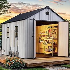 YITAHOME Outdoor Storage Shed with Floor